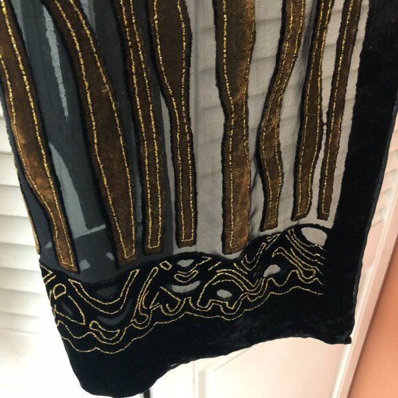 Long Silk and rayon scarf - Picture 3 of 4